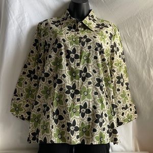 Geoffrey Beene Sport Buttoned Down Blouse Size XL